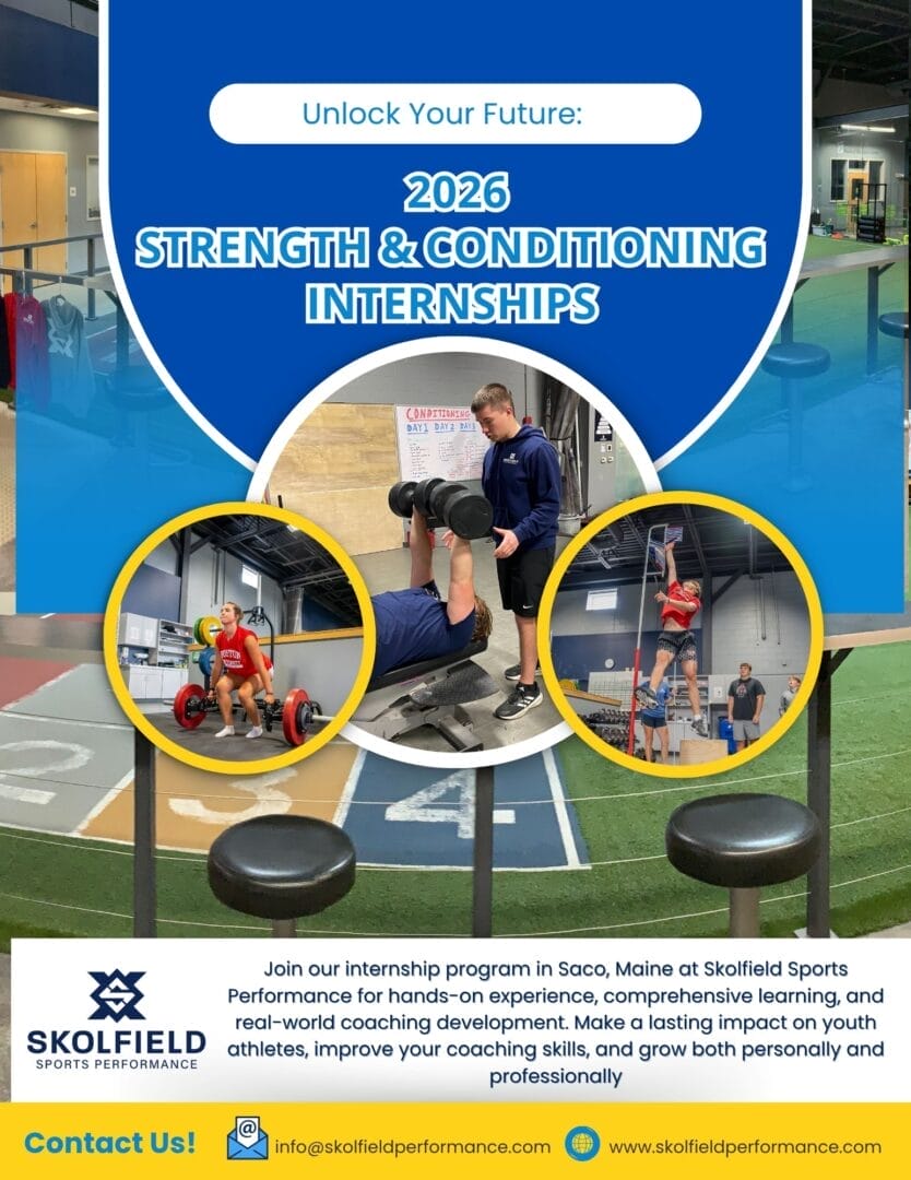 Skolfield Performance Internship Program 2 Skolfield Sports Performance 2026 Internships